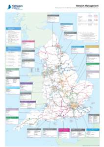 Network Management This map shows the Areas for Maintenance and Improvement of the Trunk Road Network managed by the Agency MOTORWAY  ALL PURPOSE