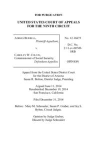 FOR PUBLICATION  UNITED STATES COURT OF APPEALS FOR THE NINTH CIRCUIT  ADRIAN BURRELL,