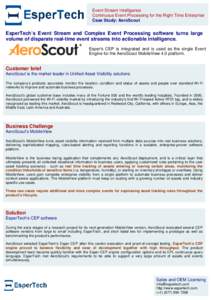 EsperTech case study AeroScout