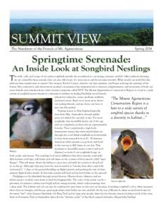 SUMMIT VIEW The Newsletter of the Friends of Mt. Agamenticus Spring[removed]Springtime Serenade: