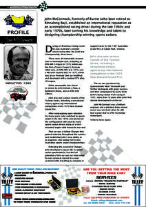 30 Tasmanian Motorsport Hall of Fame  PROFILE John McCormack