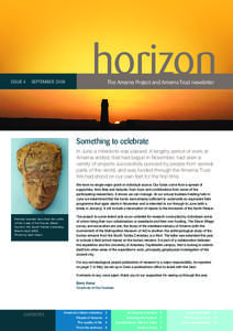 ISSUE 4  SEPTEMBER 2008 horizon The Amarna Project and Amarna Trust newsletter