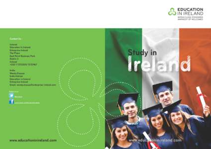 Contact Us Ireland: Education In Ireland Enterprise Ireland The Plaza East Point Business Park Dublin 3