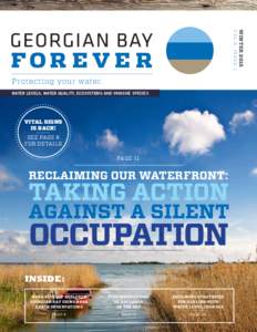 WINTERVol 6, Issue 1 Protecting your water. Water Levels, Water Quality, Ecosystems and Invasive Species