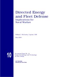 Directed Energy and Fleet Defense: Implications for Naval Warfare