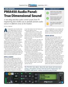 PMA450 Audio Panel: True Dimensional Sound