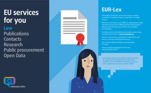 EU services for you Law Publications Contacts