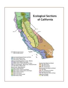 M261D M261A Ecological Sections of California