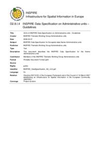 D2.8.I.4 INSPIRE Data Specification on Administrative units – Guidelines