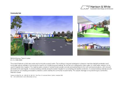 Harrison & White  Sustainable Urban Design and Architecture Community Hub