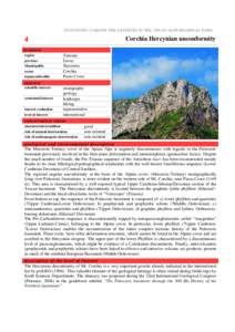 INVENTORY CARD OF THE GEOSITES IN THE APUAN ALPS REGIONAL PARK  Corchia Hercynian unconformity 4