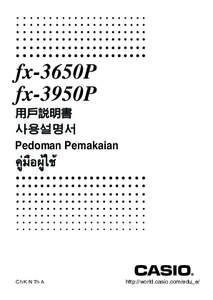 fx-3650P fx-3950P Pedoman Pemakaian