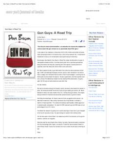 Gun Guys: A Road Trip | New York Journal of Books:54 AM 28 Feb 2013 | 07:54:49