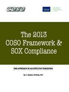 The 2013 COSO Framework & SOX Compliance