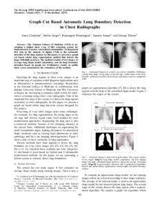 Graph-Cut Based Automatic Lung Boundary Detection in Chest Radiographs