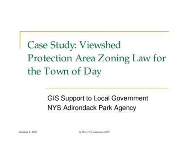 Case Study: Agency Support to Local Government