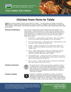 Chicken from Farm to Table