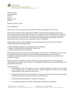 Microsoft Word - Letter to CAPSA re[removed]Strategic Plan final draft