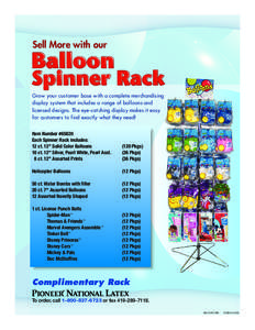 Sell More with our  Balloon Spinner Rack Grow your customer base with a complete merchandising