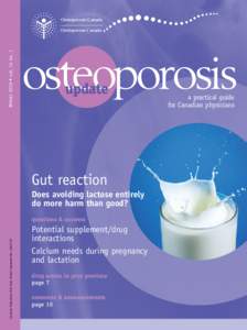 Osteoporosis Canada  Winter 2010 • vol. 14 no. 1 Ostéoporose Canada