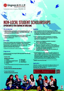 Non-local Student Scholarships  Opportunities for Studying in Hong Kong The Scholarships  Eligibility
