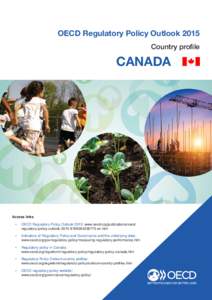 OECD Regulatory Policy Outlook 2015 Country profile CANADA  Access links