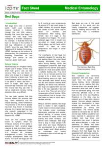 Fact Sheet  Medical Entomology Institute of Clinical Pathology and Medical Research