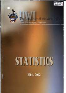 THE UNIVERSITY OF THE WEST INDIES   CAVE HILL CAMPUS STUDENT STATISTICS