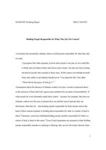 Microsoft Word - holding people responsible - MANCEPT working paper 3.doc