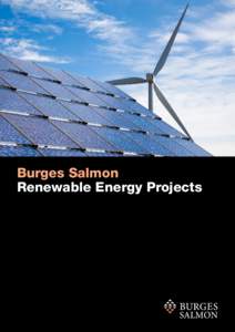 Burges Salmon Renewable Energy Projects Renewable Energy Projects How we can help you There are tremendous opportunities open to investors,
