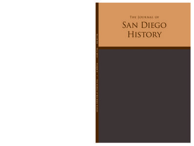 The Jour n a l of  Volume 59 San Diego History