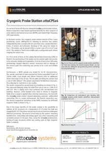 nanoTOOLING  APPLICATION NOTE PS01 Probe Stations for extreme Environments