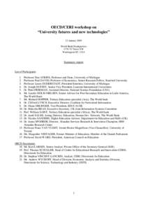 Microsoft Word - OECD - U Futures - Washington DC[removed]Summary report.doc