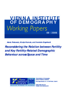 Union Formation, Marriage and First Birth: Convergence Across Cohorts in Austria, Hungary, Northern Italy and Slovenia?