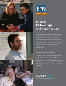 EFN ENCORE FELLOWSHIPS NETWORK Encore Fellowships: