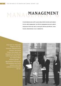 34  THE UNIVERSITY OF QUEENSLAND ANNUAL REPORT 1998 MANAGEMENT