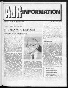 INFORMATION Volume XXXIX No. 11, November 1984