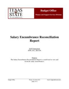 Microsoft Word - Salary Recon Report - Instructions