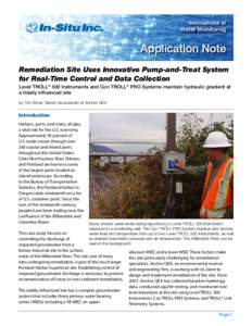 Remediation Site Uses Innovative Pump-and-Treat System for Real-Tim Control and Data Collection