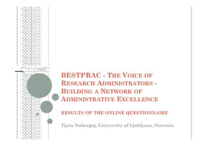 BESTPRAC - The Voice of Research Administrators -