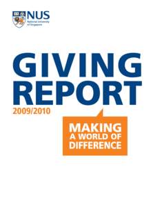 NUS Giving ReportGIVING REPORT