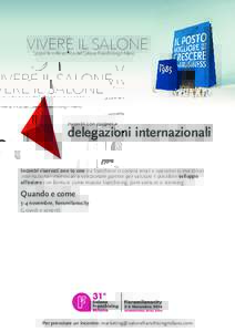 VIVERE IL SALONE Scopri le mille attività del Salone Franchising Milano incontri con partner e  delegazioni internazionali