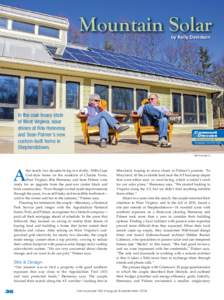 Mountain Solar by Kelly Davidson In the coal-heavy state of West Virginia, solar shines at Rita Hennessy