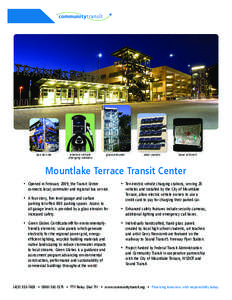 bus service  electric vehicle charging stations  glass elevator