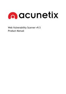        Web Vulnerability Scanner v9.5