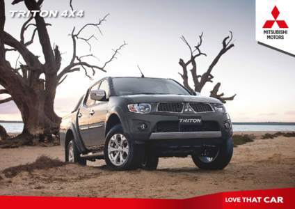 Take on the toughest jobs in comfort  Triton 4WD is available in a range of models and body styles including Cab Chassis, Club Cab and Double Cab. When it comes to grunt and power, the Triton doesn’t disappoint. A 2.5