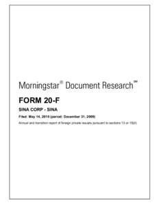 ®  Morningstar Document Research ℠