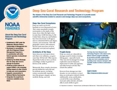 Coral reefs / Fisheries / Physical geography / Anthozoa / Oceanography / Fishing / Deep-water coral / Seamount / Precious coral / Essential fish habitat / Coral / U.S. Regional Fishery Management Councils