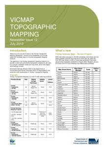 Cartography / Geography / Topographic map / Topography / Geomatics / Map series / Map / Vicmap Topographic Map Series