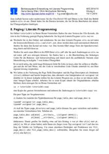 Betriebssystem-Entwicklung mit Literate Programming Hans-Georg Eßer, Ohm-Hochschule Nürnberg http://ohm.hgesser.de/be-ws2014/ –  WS Übung 4